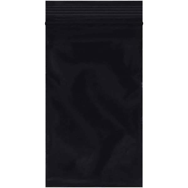 Value Collection - 3 x 5", 2 mil Reclosable Polybags - Black - Industrial Tool & Supply
