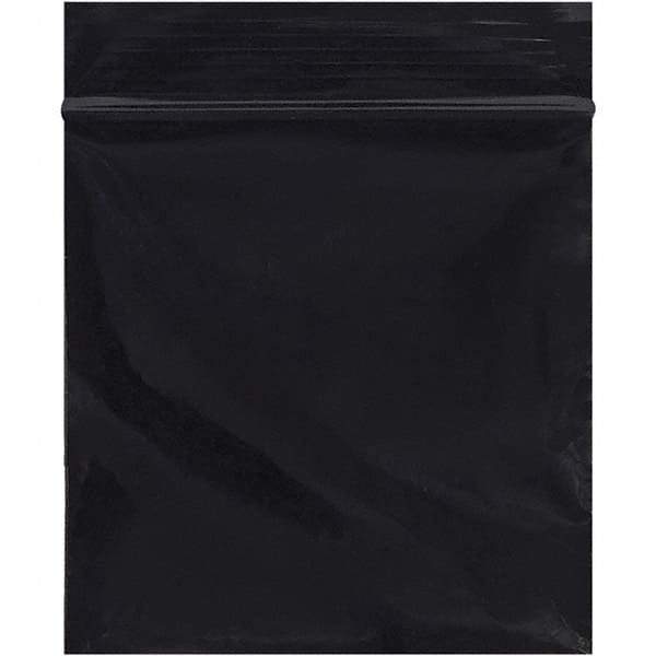 Value Collection - 3 x 3", 2 mil Reclosable Polybags - Black - Industrial Tool & Supply