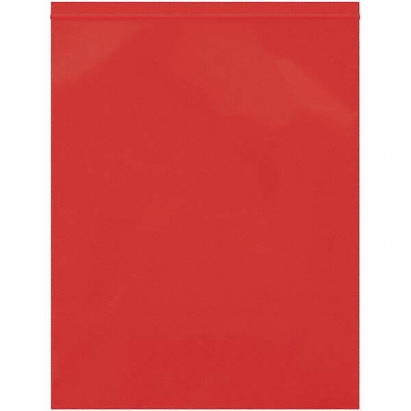 Value Collection - 12 x 15", 2 mil Reclosable Polybags - Red - Industrial Tool & Supply