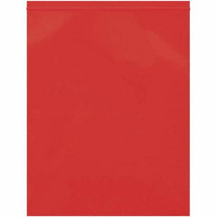 Value Collection - 12 x 15", 2 mil Reclosable Polybags - Red - Industrial Tool & Supply