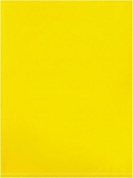 Value Collection - 9 x 12", 2 mil Flat Polybags - Yellow - Industrial Tool & Supply