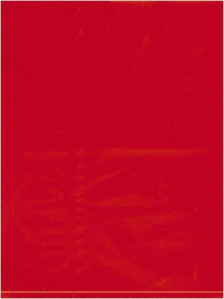 Value Collection - 9 x 12", 2 mil Flat Polybags - Red - Industrial Tool & Supply