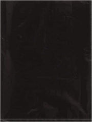 Value Collection - 9 x 12", 2 mil Flat Polybags - Black - Industrial Tool & Supply