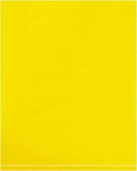 Value Collection - 8 x 10", 2 mil Flat Polybags - Yellow - Industrial Tool & Supply