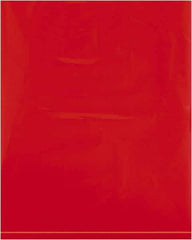 Value Collection - 12 x 15", 2 mil Flat Polybags - Red - Industrial Tool & Supply