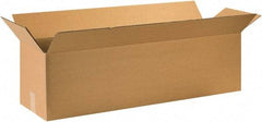Made in USA - 12" Wide x 44" Long x 12" High Rectangle Corrugated Shipping Box - 1 Wall, Kraft (Color), 65 Lb Capacity - Industrial Tool & Supply