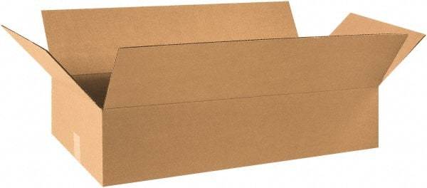 Made in USA - 16" Wide x 31" Long x 9" High Rectangle Corrugated Shipping Box - 1 Wall, Kraft (Color), 65 Lb Capacity - Industrial Tool & Supply