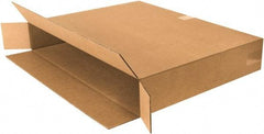 Made in USA - 6" Wide x 30" Long x 24" High Rectangle Corrugated Shipping Box - 1 Wall, Kraft (Color), 95 Lb Capacity - Industrial Tool & Supply