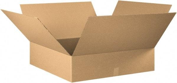 Made in USA - 30" Wide x 30" Long x 8" High Rectangle Corrugated Shipping Box - 1 Wall, Kraft (Color), 65 Lb Capacity - Industrial Tool & Supply