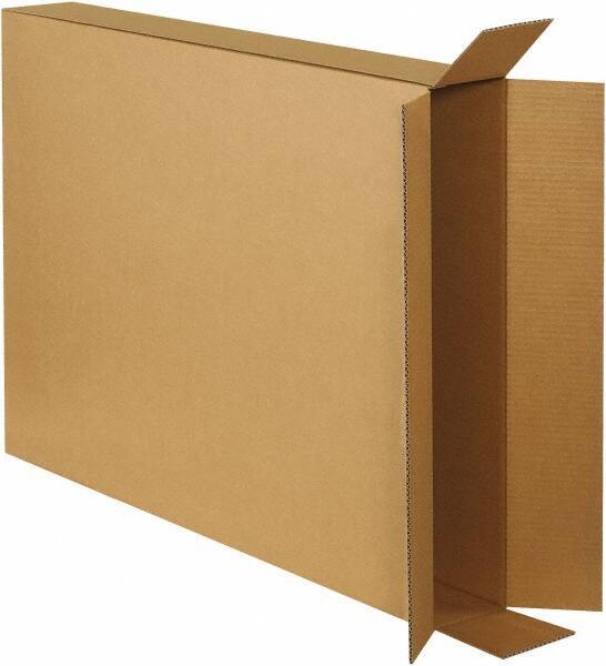 Made in USA - 5" Wide x 28" Long x 38" High Rectangle Corrugated Shipping Box - 1 Wall, Kraft (Color), 65 Lb Capacity - Industrial Tool & Supply