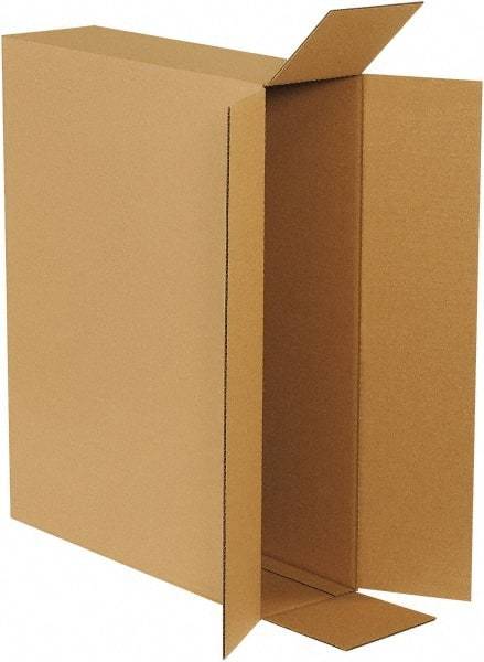 Made in USA - 6" Wide x 26" Long x 20" High Rectangle Corrugated Shipping Box - 1 Wall, Kraft (Color), 65 Lb Capacity - Industrial Tool & Supply