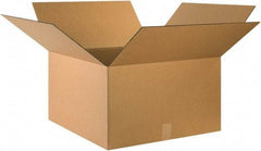 Made in USA - 24" Wide x 24" Long x 14" High Rectangle Corrugated Shipping Box - 1 Wall, Kraft (Color), 65 Lb Capacity - Industrial Tool & Supply