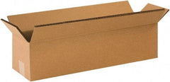Made in USA - 12" Wide x 48" Long x 12" High Rectangle Heavy Duty Corrugated Box - 2 Walls, Kraft (Color), 100 Lb Capacity - Industrial Tool & Supply