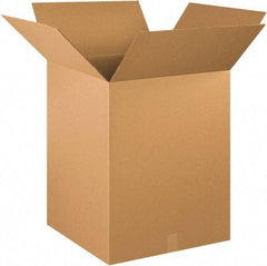 Made in USA - 20" Wide x 20" Long x 28" High Rectangle Corrugated Shipping Box - 1 Wall, Kraft (Color), 65 Lb Capacity - Industrial Tool & Supply