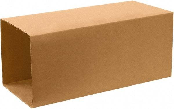 Made in USA - 20-1/2" Wide x 20-1/2" Long x 40" High Rectangle Telescoping Box - 1 Wall, Kraft (Color), 65 Lb Capacity - Industrial Tool & Supply