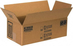 Made in USA - 5-1/8" Wide x 10-1/4" Long x 6-3/16" High Rectangle Corrugated Shipping Box - 1 Wall, Kraft (Color), 95 Lb Capacity - Industrial Tool & Supply