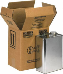 Made in USA - 6-11/16" Wide x 9" Long x 10-1/4" High Rectangle Corrugated Shipping Box - 2 Walls, Kraft (Color), 120 Lb Capacity - Industrial Tool & Supply