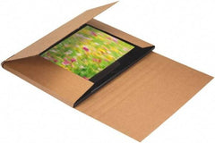 Made in USA - 24" Wide x 30" Long x 6" High Rectangle Crush Proof Mailers - 1 Wall, Kraft (Color) - Industrial Tool & Supply