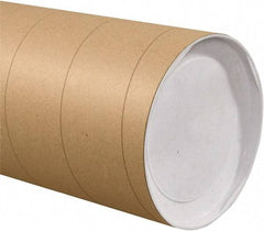 Made in USA - 10" Diam x 36" Long Round Jumbo Mailing Tubes - 1 Wall, Kraft (Color) - Industrial Tool & Supply