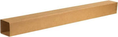 Made in USA - 6-1/2" Wide x 6-1/2" Long x 72" High Rectangle Telescoping Box - 1 Wall, Kraft (Color), 65 Lb Capacity - Industrial Tool & Supply