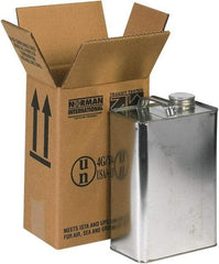 Made in USA - 4-5/16" Wide x 6-3/4" Long x 10-3/8" High Rectangle Corrugated Shipping Box - 2 Walls, Kraft (Color), 120 Lb Capacity - Industrial Tool & Supply