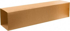 Made in USA - 12" Wide x 12" Long x 48" High Rectangle Telescoping Box - 1 Wall, Kraft (Color), 65 Lb Capacity - Industrial Tool & Supply