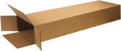 Made in USA - 8" Wide x 20" Long x 60" High Rectangle Corrugated Shipping Box - 1 Wall, Kraft (Color), 95 Lb Capacity - Industrial Tool & Supply