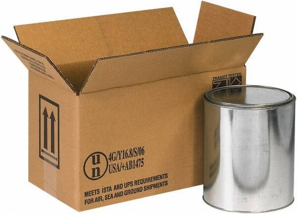 Made in USA - 6-7/8" Wide x 14-1/8" Long x 7-7/8" High Rectangle Corrugated Shipping Box - 2 Walls, Kraft (Color), 95 Lb Capacity - Industrial Tool & Supply