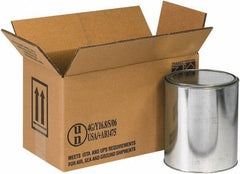 Made in USA - 6-7/8" Wide x 14-1/8" Long x 7-7/8" High Rectangle Corrugated Shipping Box - 2 Walls, Kraft (Color), 95 Lb Capacity - Industrial Tool & Supply