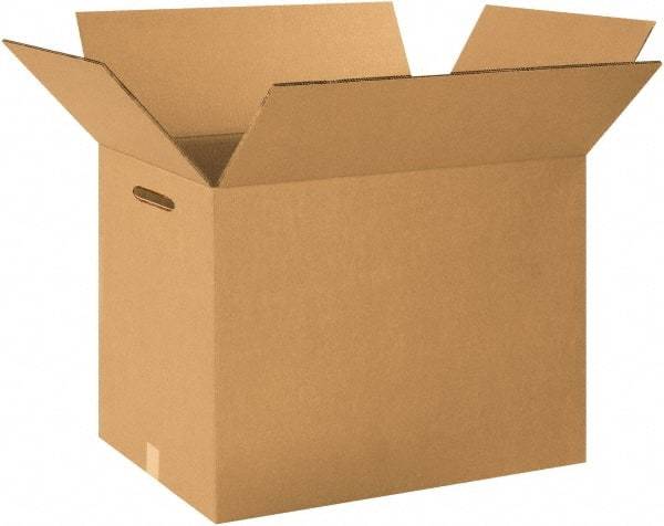 Made in USA - 12" Wide x 18" Long x 12" High Rectangle Heavy Duty Corrugated Box - 2 Walls, Kraft (Color), 100 Lb Capacity - Industrial Tool & Supply