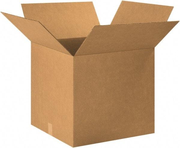 Made in USA - 24" Wide x 24" Long x 26" High Rectangle Corrugated Shipping Box - 1 Wall, Kraft (Color), 65 Lb Capacity - Industrial Tool & Supply