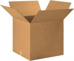 Made in USA - 24" Wide x 24" Long x 26" High Rectangle Corrugated Shipping Box - 1 Wall, Kraft (Color), 65 Lb Capacity - Industrial Tool & Supply