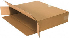 Made in USA - 6" Wide x 24" Long x 18" High Rectangle Corrugated Shipping Box - 1 Wall, Kraft (Color), 95 Lb Capacity - Industrial Tool & Supply