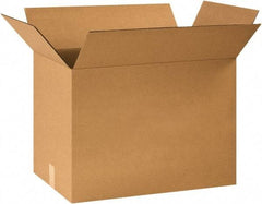 Made in USA - 16" Wide x 24" Long x 18" High Rectangle Corrugated Shipping Box - 1 Wall, Kraft (Color), 65 Lb Capacity - Industrial Tool & Supply