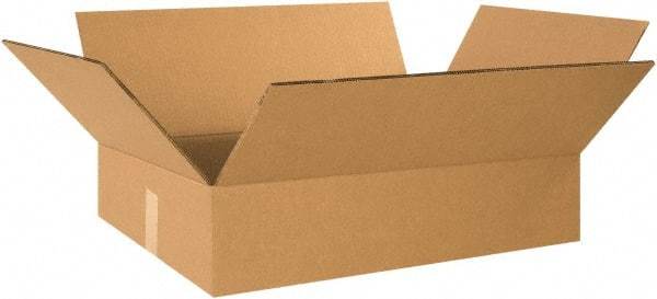 Made in USA - 18" Wide x 24" Long x 6" High Rectangle Heavy Duty Corrugated Box - 2 Walls, Kraft (Color), 100 Lb Capacity - Industrial Tool & Supply