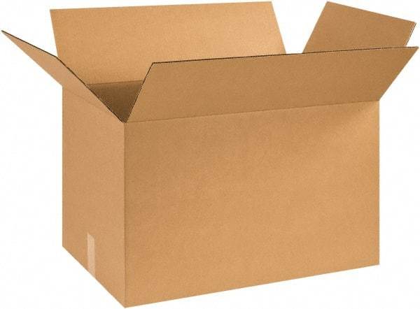 Made in USA - 16" Wide x 25" Long x 16" High Rectangle Corrugated Shipping Box - 1 Wall, Kraft (Color), 65 Lb Capacity - Industrial Tool & Supply