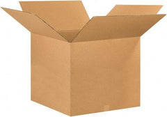 Made in USA - 26" Wide x 26" Long x 20" High Rectangle Corrugated Shipping Box - 1 Wall, Kraft (Color), 65 Lb Capacity - Industrial Tool & Supply