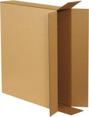 Made in USA - 5" Wide x 28" Long x 24" High Rectangle Corrugated Shipping Box - 1 Wall, Kraft (Color), 65 Lb Capacity - Industrial Tool & Supply