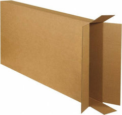 Made in USA - 6" Wide x 28" Long x 52" High Rectangle Corrugated Shipping Box - 1 Wall, Kraft (Color), 65 Lb Capacity - Industrial Tool & Supply