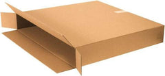 Made in USA - 6" Wide x 40" Long x 40" High Rectangle Corrugated Shipping Box - 1 Wall, Kraft (Color), 95 Lb Capacity - Industrial Tool & Supply