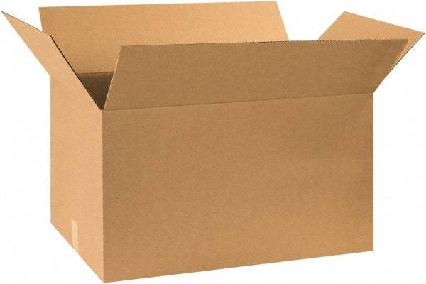 Made in USA - 17" Wide x 30" Long x 17" High Rectangle Heavy Duty Corrugated Box - 2 Walls, Kraft (Color), 120 Lb Capacity - Industrial Tool & Supply