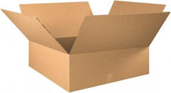 Made in USA - 30" Wide x 30" Long x 12" High Rectangle Heavy Duty Corrugated Box - 2 Walls, Kraft (Color), 100 Lb Capacity - Industrial Tool & Supply