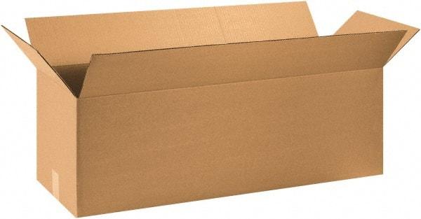 Made in USA - 14" Wide x 40" Long x 14" High Rectangle Corrugated Shipping Box - 1 Wall, Kraft (Color), 65 Lb Capacity - Industrial Tool & Supply