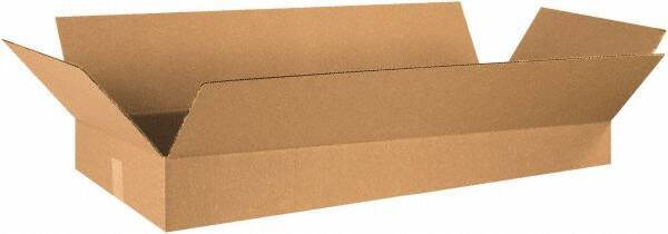 Made in USA - 16" Wide x 36" Long x 5" High Rectangle Corrugated Shipping Box - 1 Wall, Kraft (Color), 65 Lb Capacity - Industrial Tool & Supply