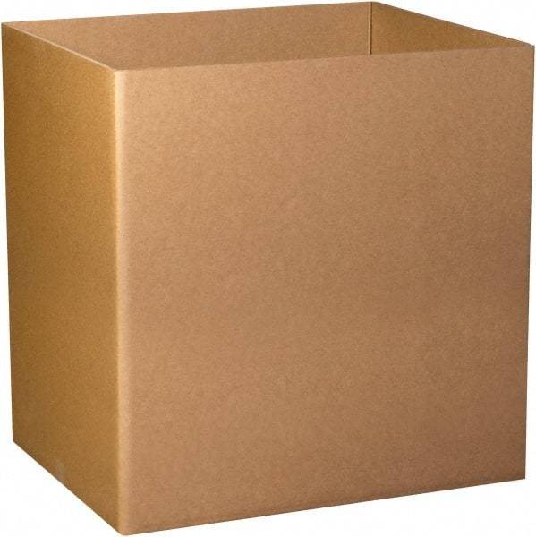 Made in USA - 40" Wide x 48" Long x 24" High Rectangle Heavy Duty Corrugated Box - 3 Walls, Kraft (Color), 280 Lb Capacity - Industrial Tool & Supply
