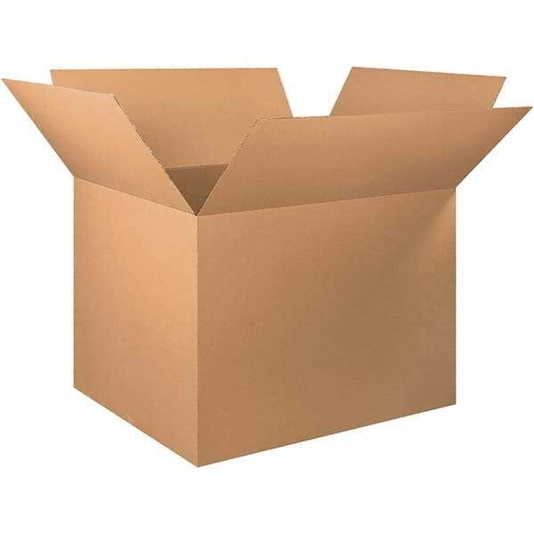 Made in USA - 40" Wide x 48" Long x 36" High Rectangle Corrugated Shipping Box - 1 Wall, Kraft (Color), 65 Lb Capacity - Industrial Tool & Supply