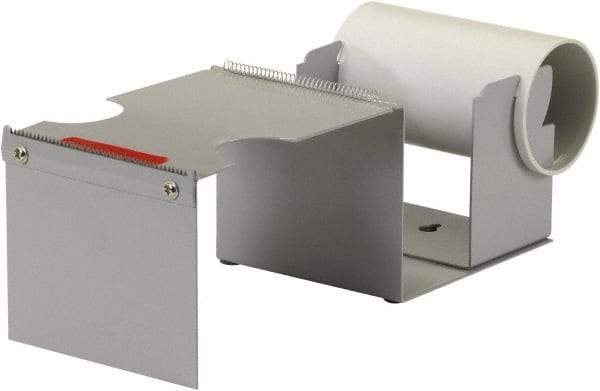 Import - 4" Wide, Single Roll, Manual Table/Desk Tape Dispenser - Metal, Unlimited Dispensed Tape Length - Industrial Tool & Supply