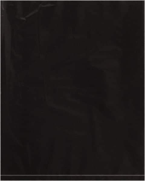 Value Collection - 12 x 15", 2 mil Flat Polybags - Black - Industrial Tool & Supply