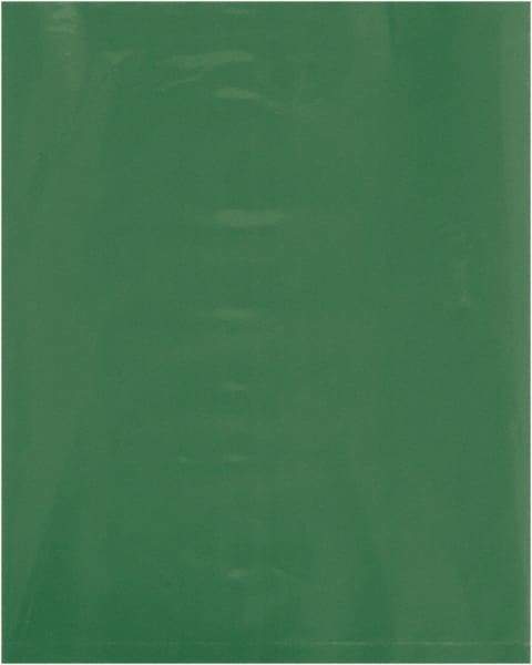 Value Collection - 8 x 10", 2 mil Flat Polybags - Green - Industrial Tool & Supply