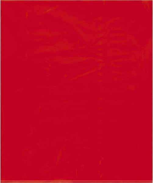 Value Collection - 15 x 18", 2 mil Flat Polybags - Red - Industrial Tool & Supply